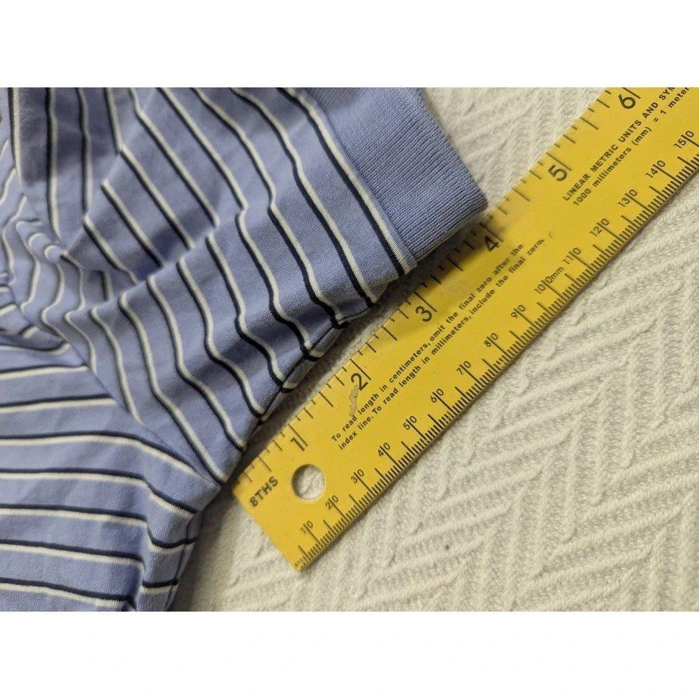 Polo Golf Ralph Lauren Pro Fit Polo‎ Shirt Men's L Blue Stripe Pima Cotton